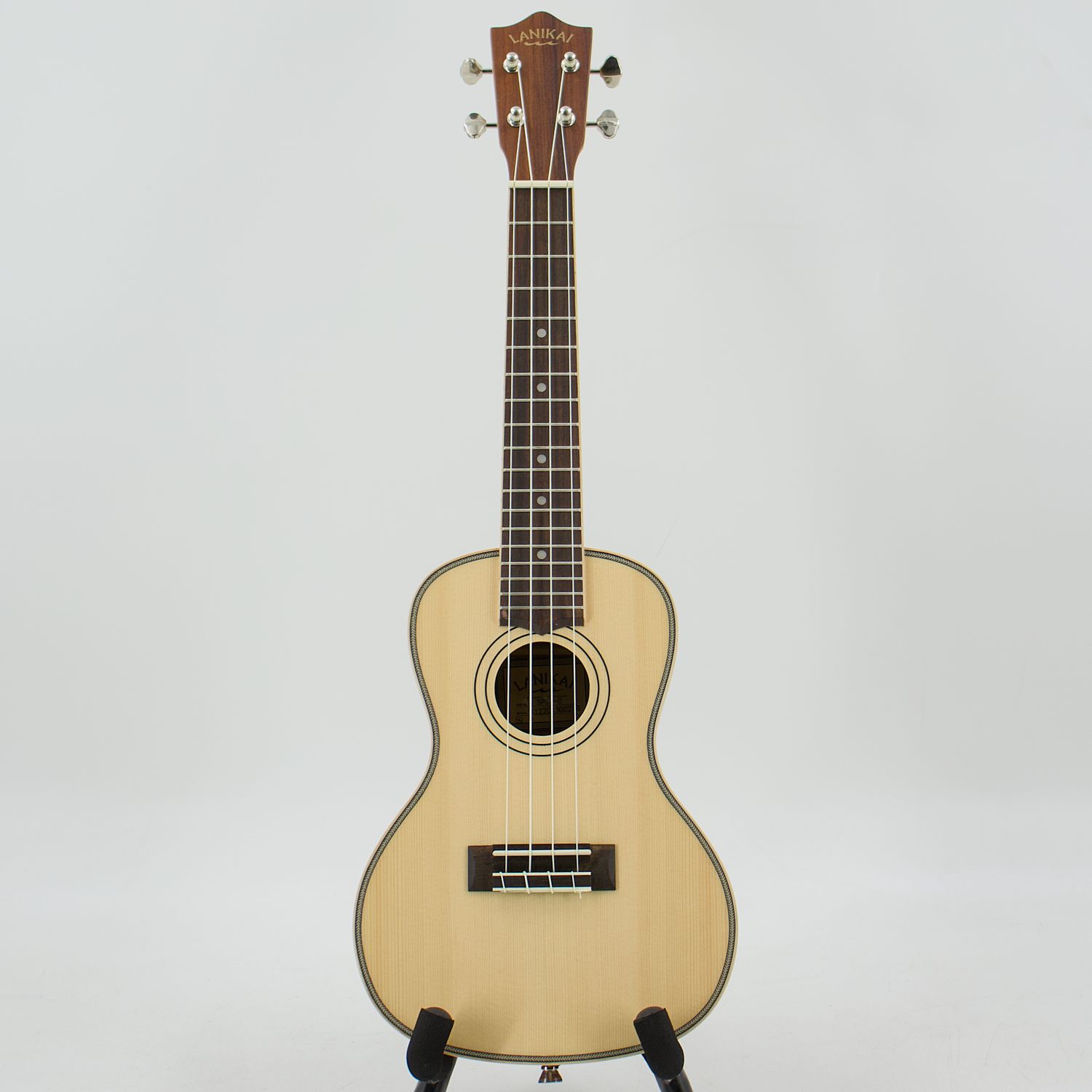 Lanikai Solid Spruce Top Concert Ukulele w/Bag