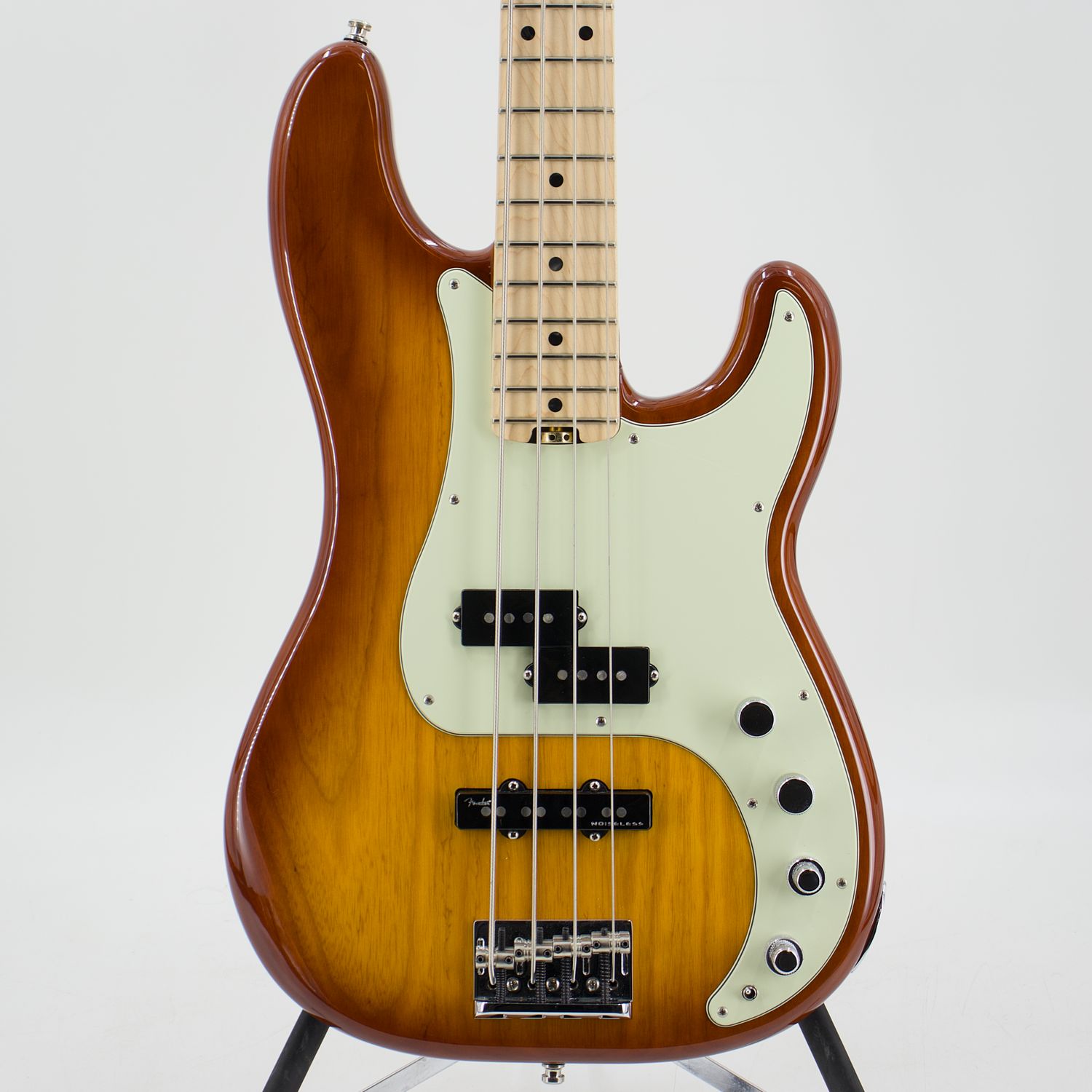 Used Fender American Elite Precision Bass Tobacco Sunburst w/Case