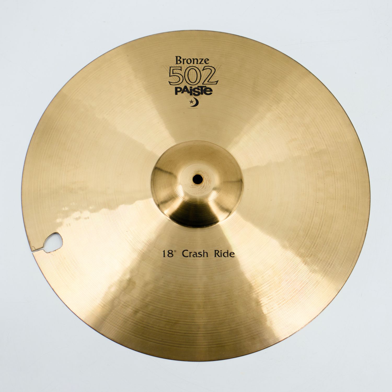 Used Paiste 502 18&quot; Crash Ride Cymbal Traditional Finish