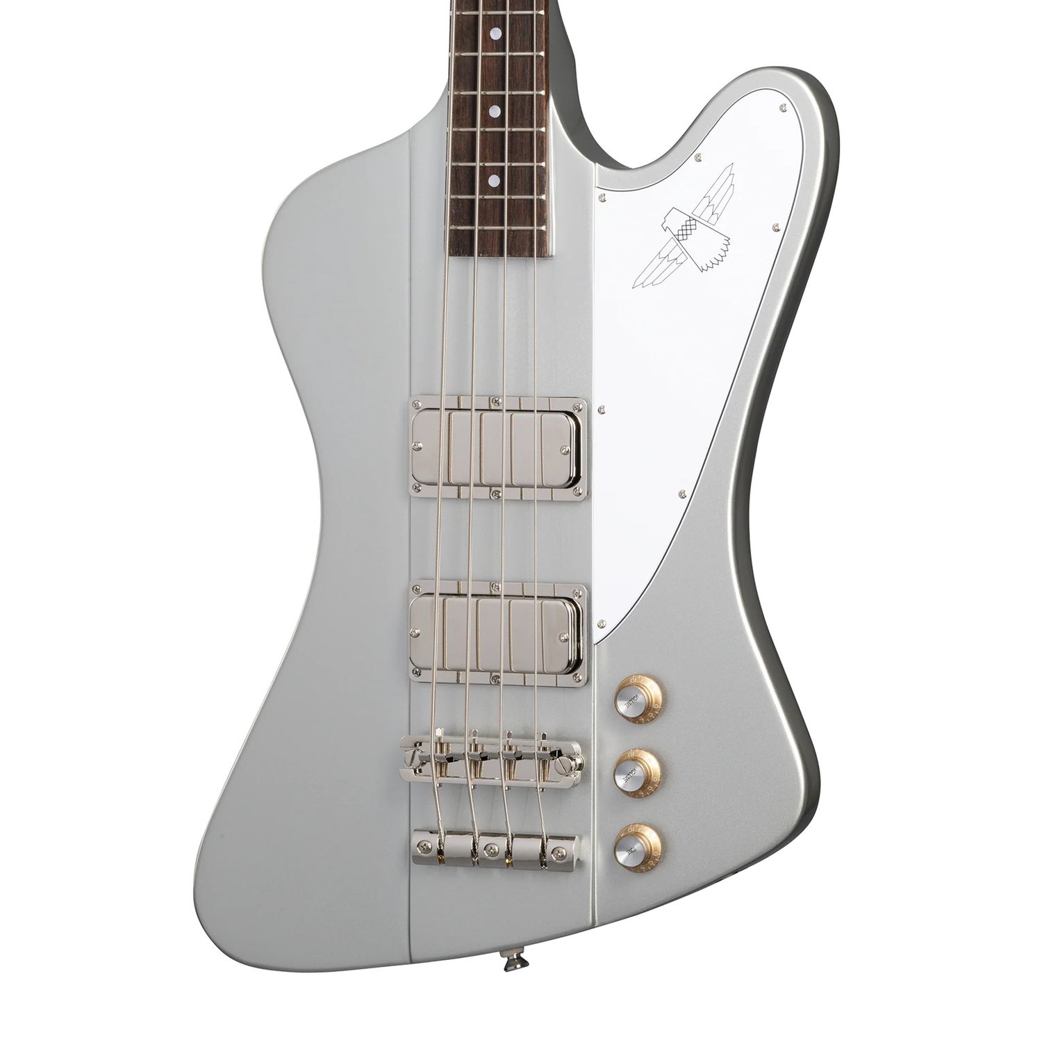 Epiphone Thunderbird '64 (Incl. Premium Gig Bag) in Silver Mist