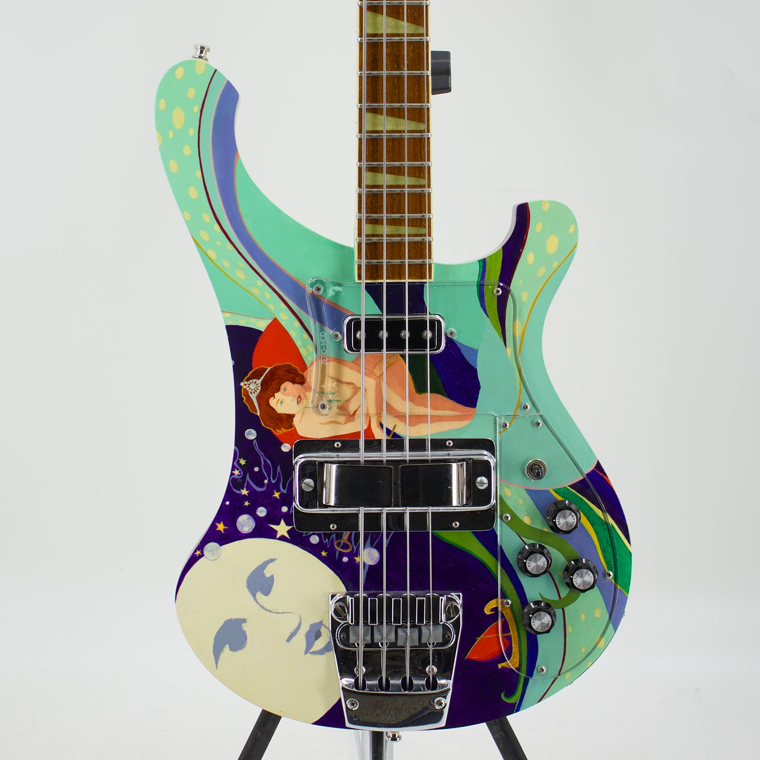 Used Rickenbacker 4001 Custom Hand-Painted Electric Bass (1982) w/OHSC