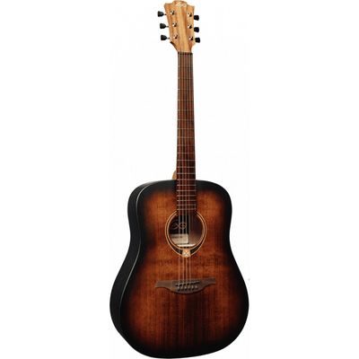 LAG Guitars Tramontane 70 Series Dreadnought Black &amp; Brown