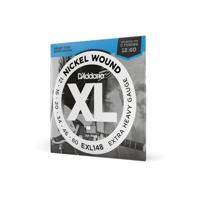 12-60 Extra Heavy, XL Nickel Electric Guitar Strings
