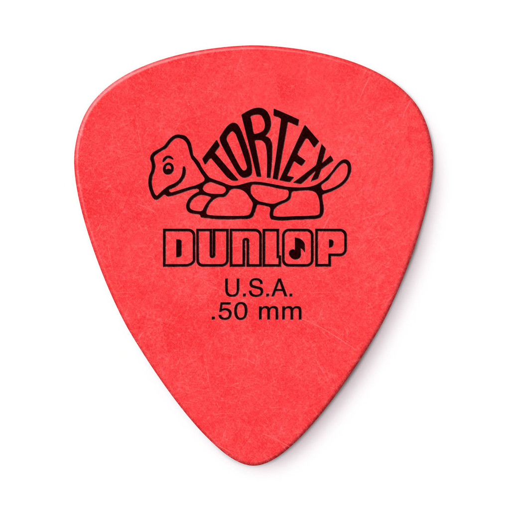 Dunlop Tortex Standard 12pk Picks, Size: .50mm (Red)