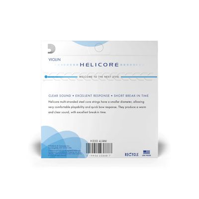 D'Addario Helicore 4/4 Violin Strings — Medium Tension