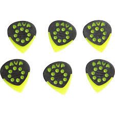 Dava Jazz Grips Nylon, 6 Picks, Light Green