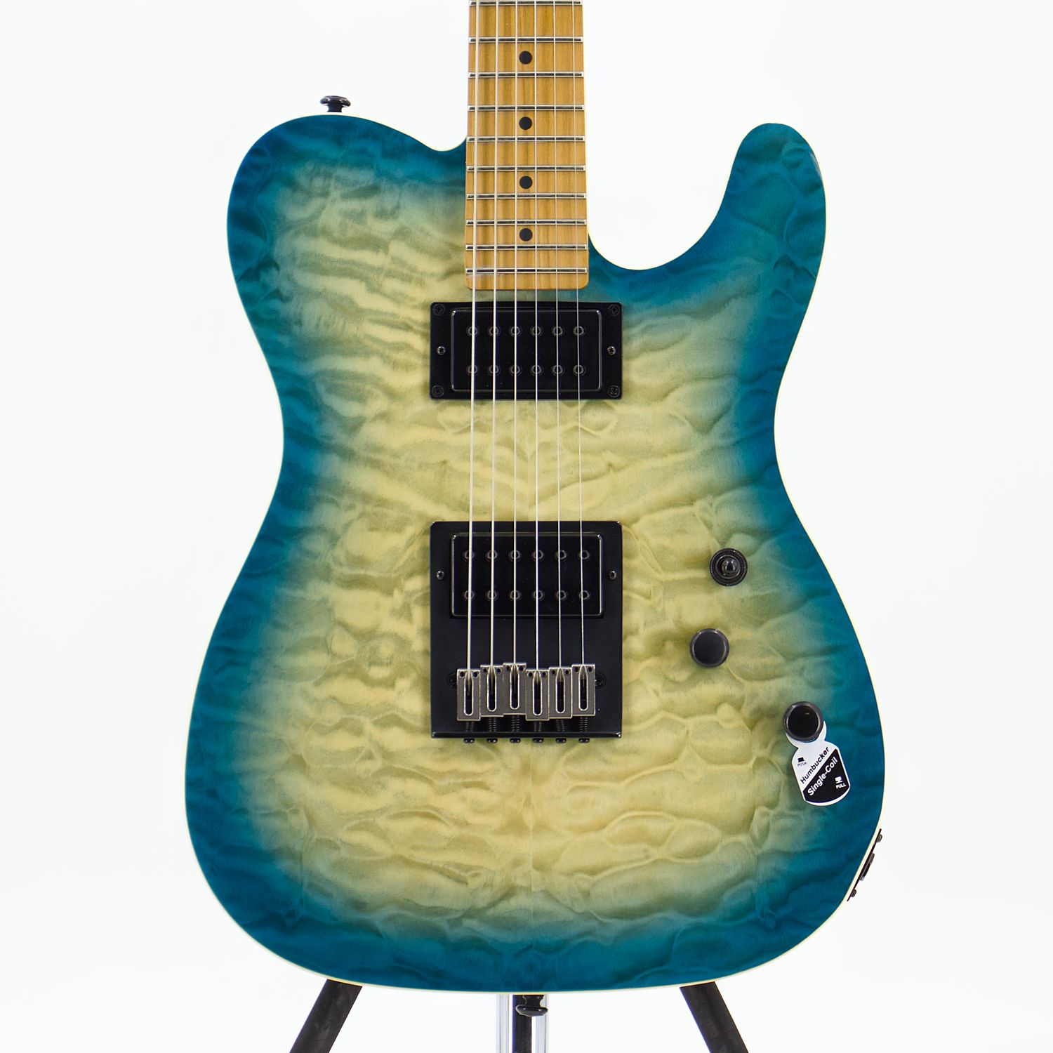 Schecter PT Pro in Trans Blue Burst w/Maple Fretboard