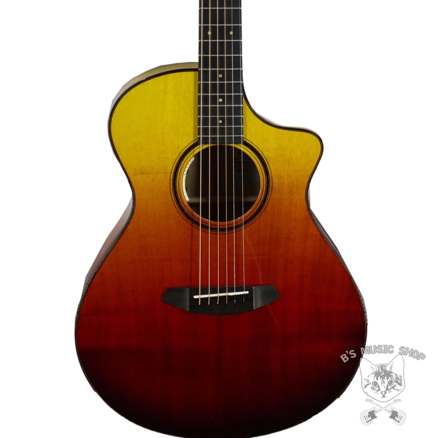 Breedlove Oregon Concert Tequila Sunrise CE Myrtlewood-Myrtlewood LTD