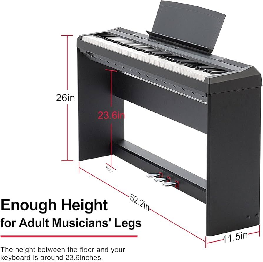 Yamaha L125B Black, wood, keyboard stand for P125B