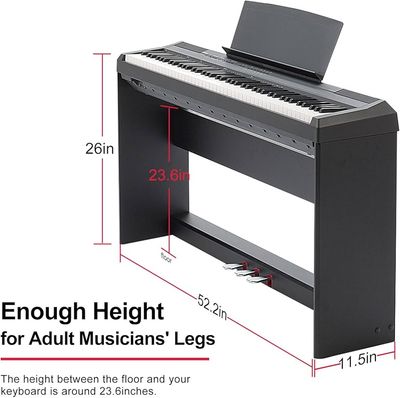 Yamaha L125B Black, wood, keyboard stand for P125B