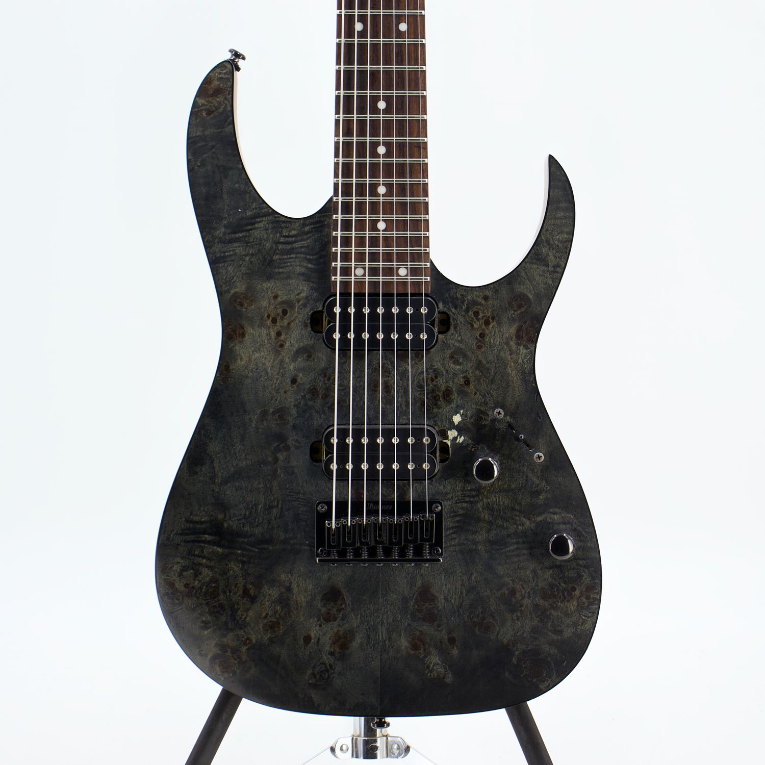 Used AS/IS Ibanez RG7421PB Transparent Gray Flat 7-String Electric Guitar
