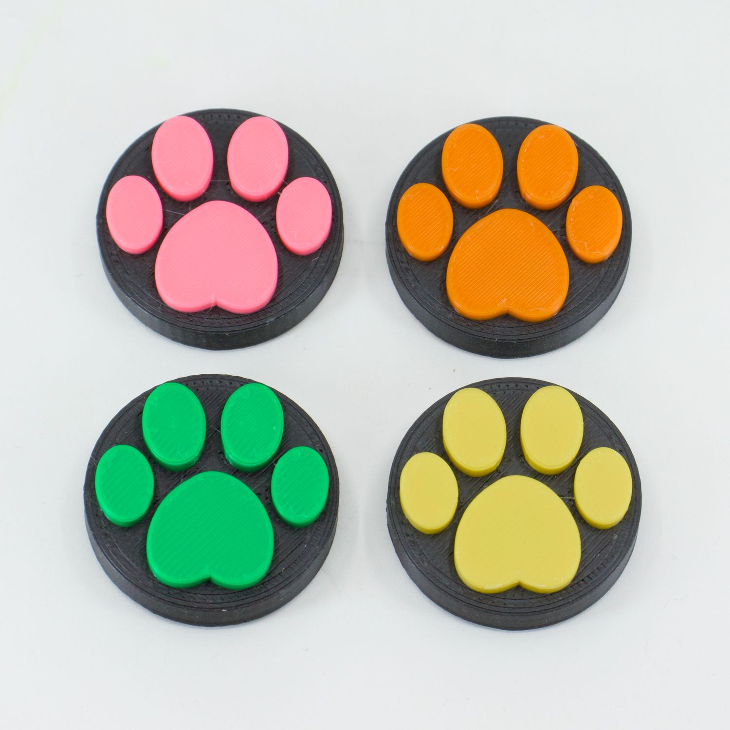 Single Cat Paw Pedal Button - Assorted Colors