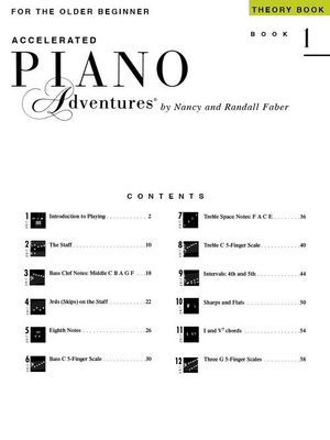 Faber Accelerated Piano Adventures for the Older Beginner Book 1 - Theory