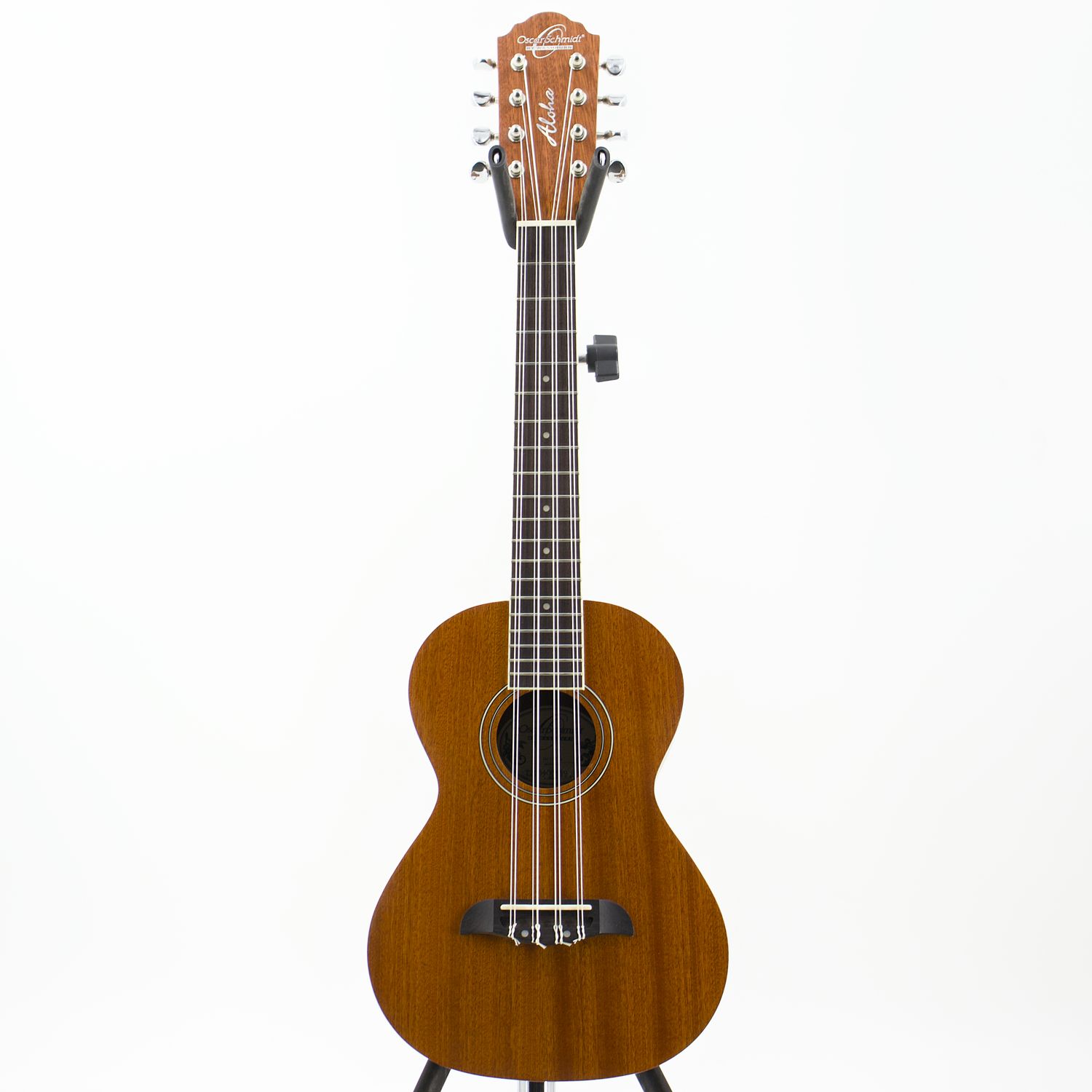 Used Oscar Schmidt Aloha OU28T-A Natural Satin 8-String Tenor Ukulele - Fair
