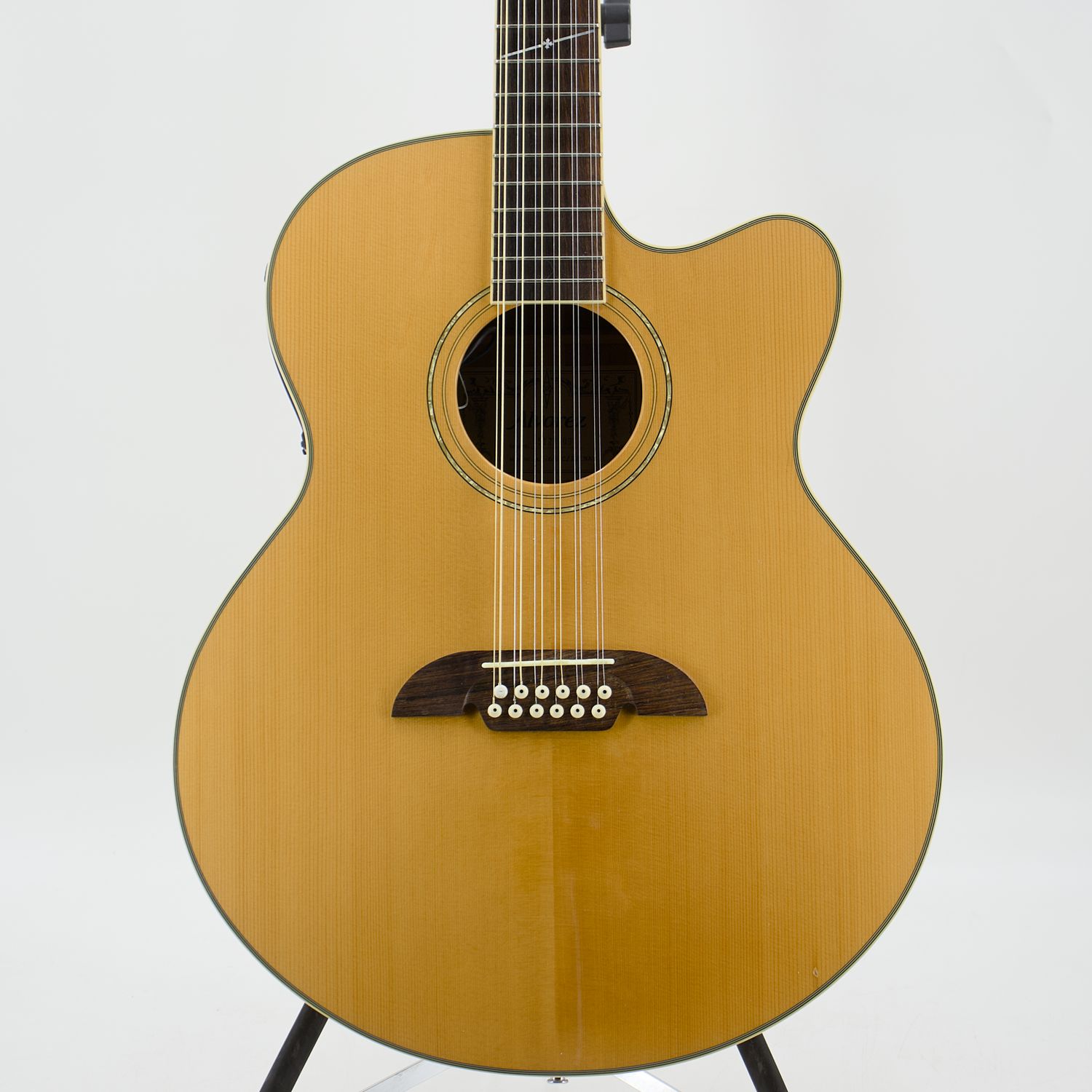Used Alvarez AJ60SC12 Natural Gloss 12-String Acoustic Guitar – Very Good Condition