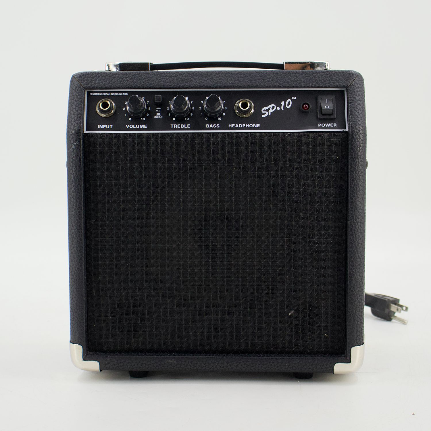 Used Squier SP-10 Black 10W 1x6 Solid-State Practice Amp - Good Condition