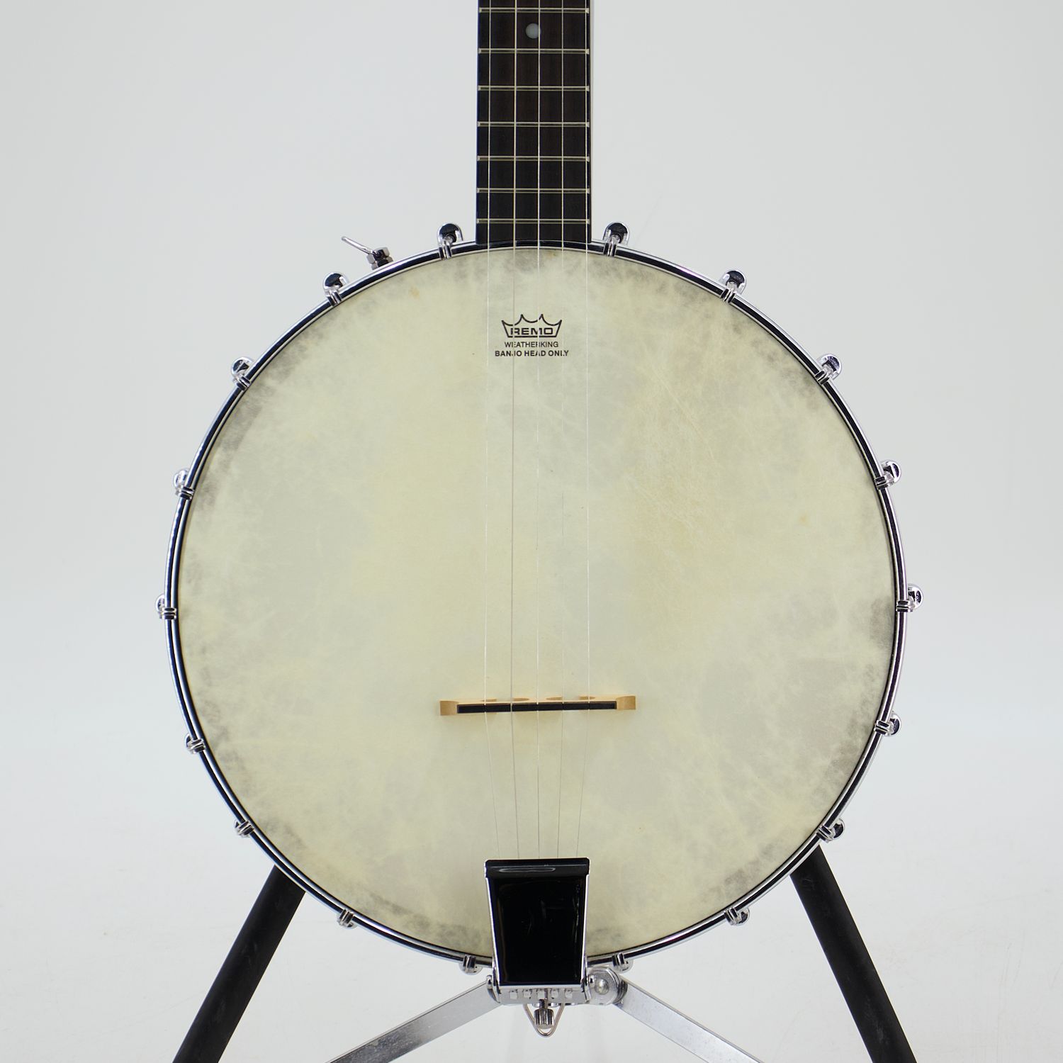Used Rogue Travel Open-Back Banjo Satin Finish 18-Bracket – Very Good Condition