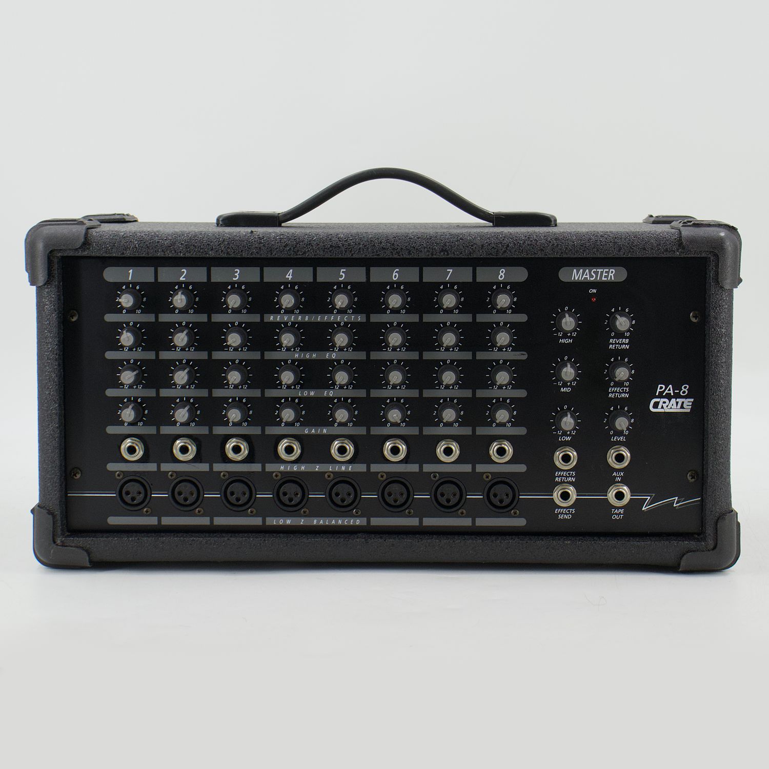 Used Crate PA-8 8-Channel Powered Mixer 150W w/Built-In Reverb Very Good