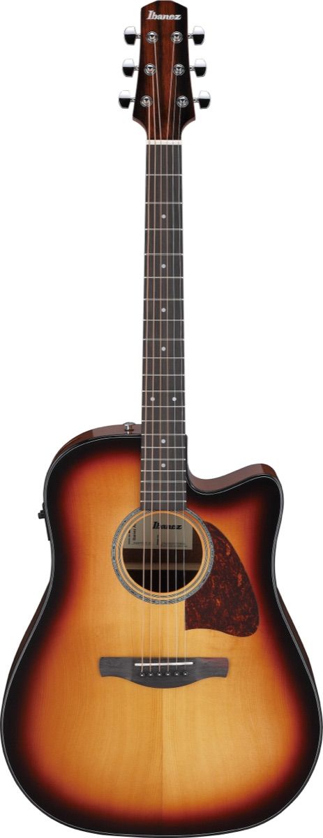 Ibanez AAD51CESB Grand Dreadnought with Advanced Access Cutaway Acoustic Guitar in Sunburst High Gloss