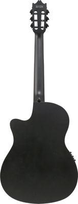 Ibanez GA621BOT Thinline Cutaway Classical Acoustic Guitar in Black Out