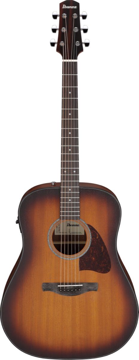 Ibanez AAD54EOMH Grand Dreadnought Acoustic Guitar in Open Pore Mahogany Sunburst