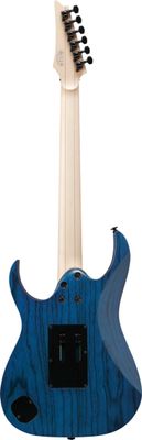Ibanez RG Prestige 6str Electric Guitar w/Case - Transparent Deep Blue Flat