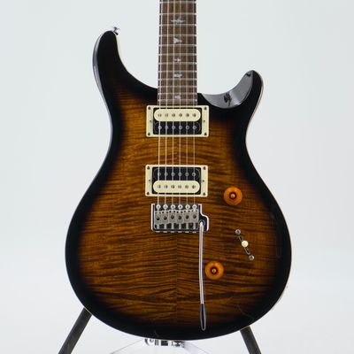 Used PRS SE Custom 24 Electric Guitar Quilted Maple Veneer Top Ebony Board Very Good