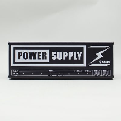 Used Donner DP-1 Pedal Power Supply 10-Isolated-Output Blue LEDs Very Good