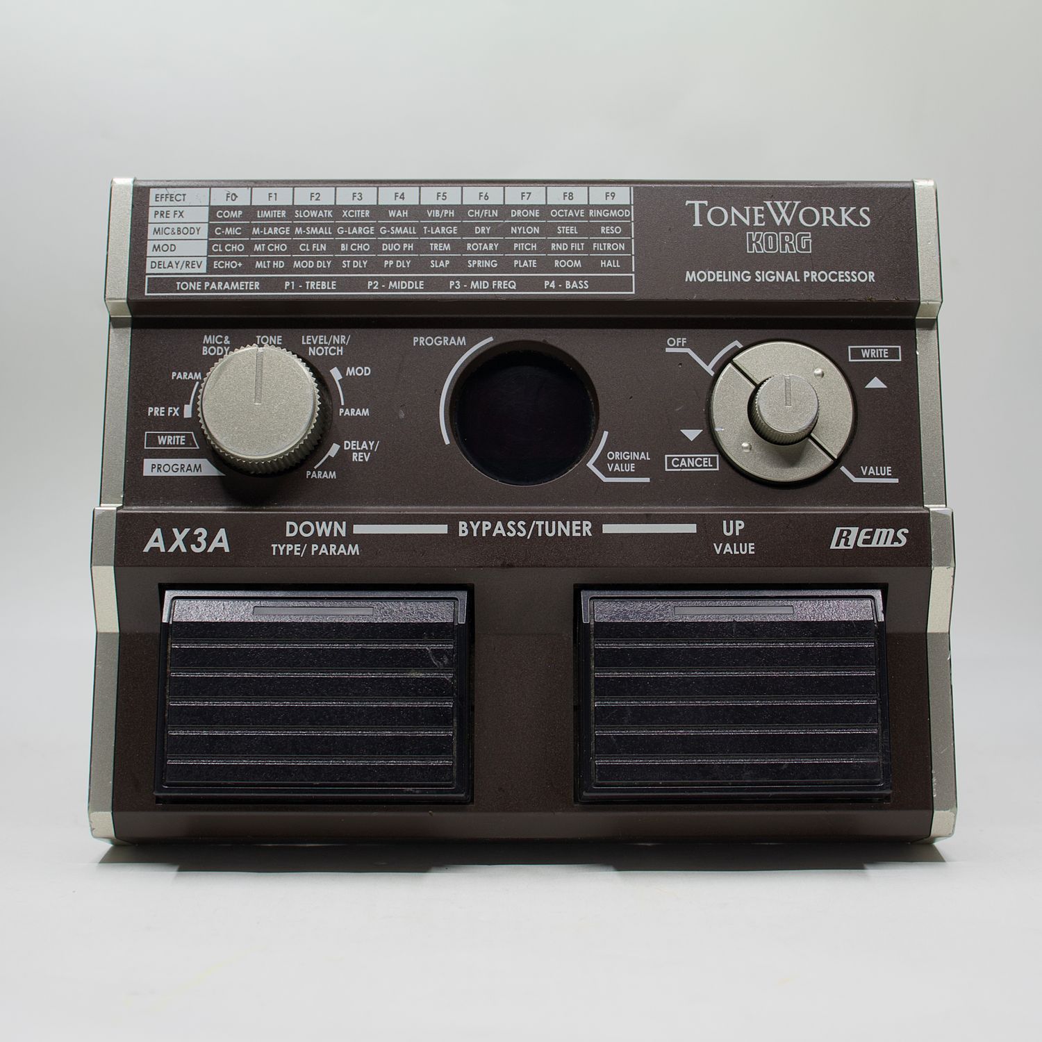 Used Korg ToneWorks AX3A Acoustic Modeling Multi-Effects Pedal - Good Condition