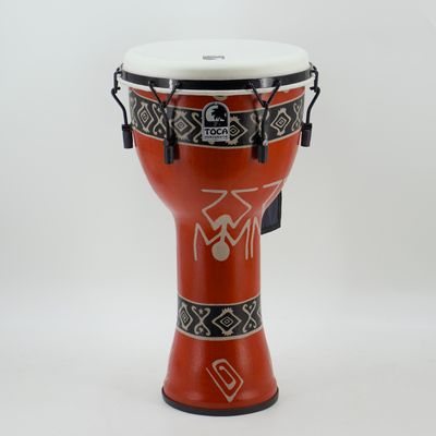 Used Toca Freestyle II 12" Bali Red Mechanically Tuned Djembe Very Good w/Tool Kit
