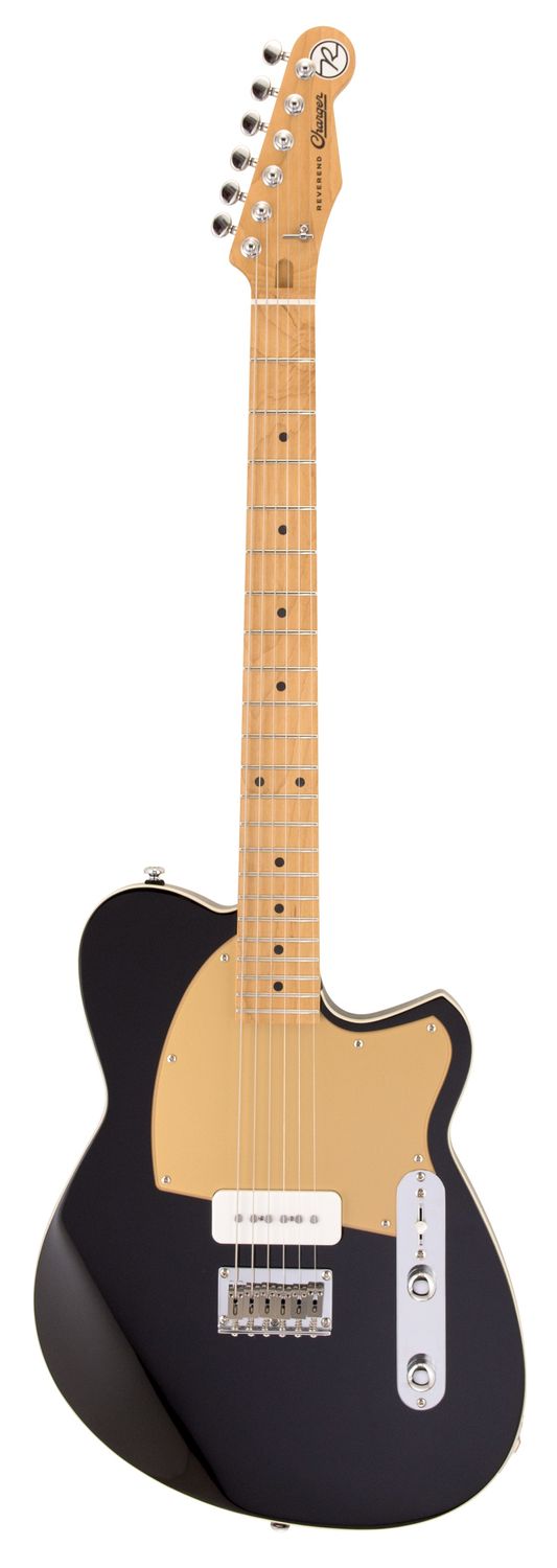 Reverend Charger JR in Midnight Black