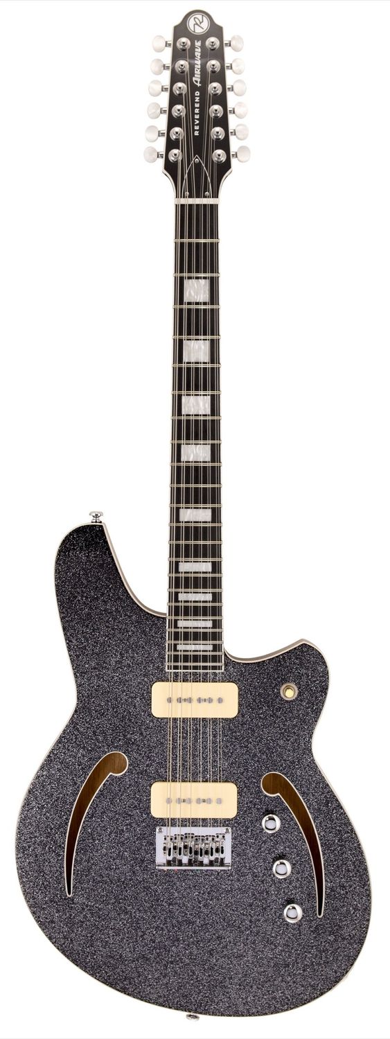 Reverend Airwave in Black Sparkle