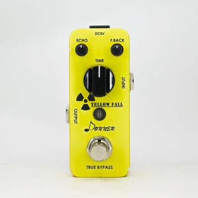 Used Donner Yellow Fall Analog Delay Mini Pedal Yellow w/Box Very Good