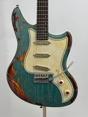 Kauer - Electroliner - Weathered Sherwood Green over 3 Tone Sunburst
