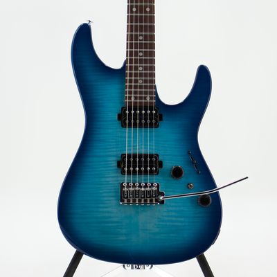 Used Ibanez AZ24S1F-TXB Transparent Black Burst Electric Guitar - Very Good