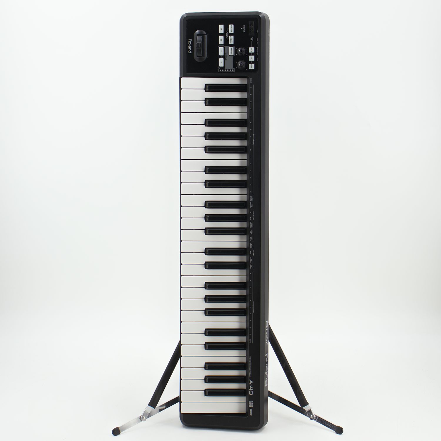 Used Roland A-49 49-Key USB MIDI Controller Keyboard Black Very Good Condition