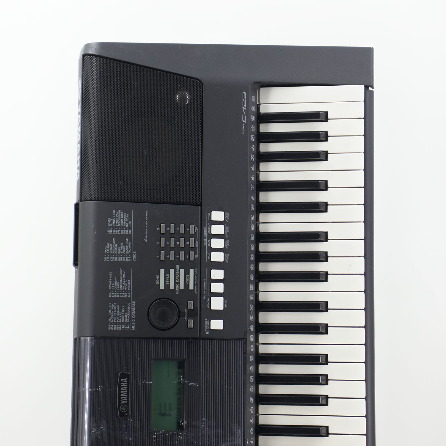 Yamaha PSR-E423 ポータブルキーボード 61鍵盤 黒 ジャンク Used Yamaha PSR-E423 61-Key Portable Keyboard Very Good Condition