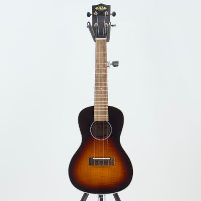 Used Kala KA-FMTB-C Tobacco Burst Flamed Maple Concert Ukulele - Very Good