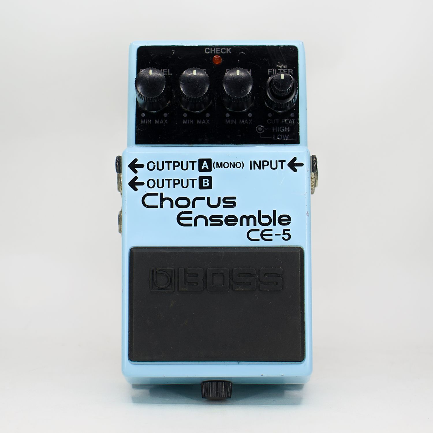 Used Boss CE-5 Chorus Ensemble Blue Label Analog BBD Guitar Pedal Very Good