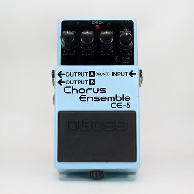Used Boss CE-5 Chorus Ensemble Blue Label Analog BBD Guitar Pedal Very Good