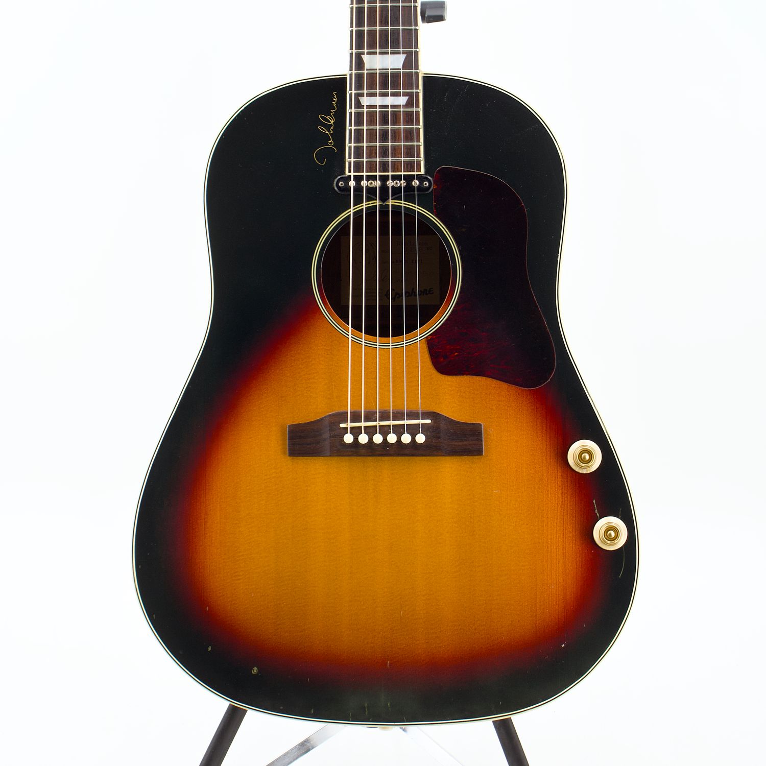 Used Epiphone John Lennon EJ-160E Vintage Sunburst Acoustic-Electric Guitar Korean