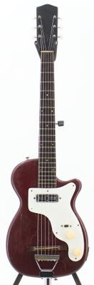 Used AS/IS Harmony Stratotone H44 Electric Guitar Refinished w/ Modified Jack/Screws - Fair Condition