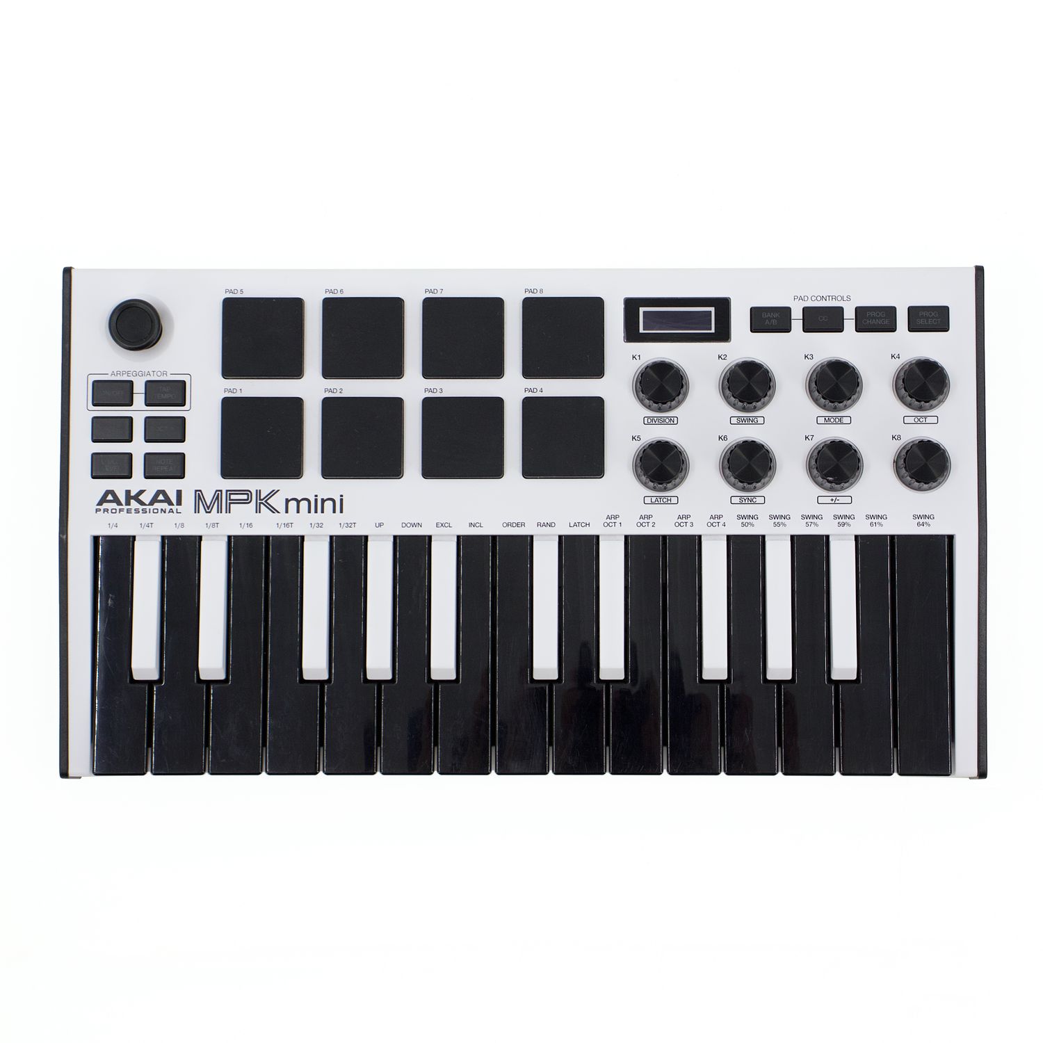 Used Akai MPK Mini MK3 Limited Edition White MIDI Keyboard Controller - Very Good