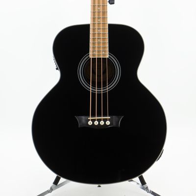 Used Dean EAB CBK Classic Black Acoustic/Electric Bass w/Preamp/Tuner Very Good