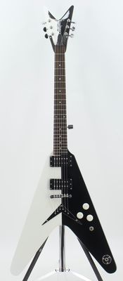 Used Dean Michael Schenker Bolt-On Standard Black/White V Electric Guitar Very Good
