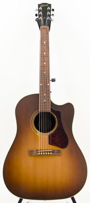 Used AS/IS Gibson J-15 CE Walnut Burst Cutaway Acoustic-Electric Guitar w/LR Baggs