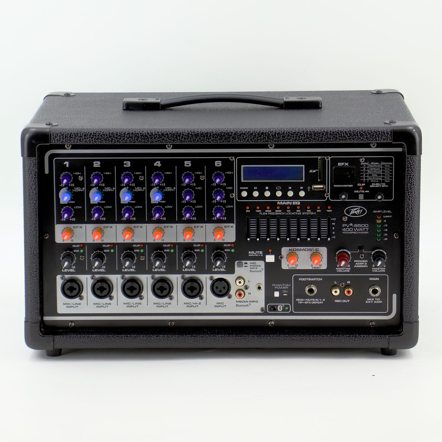 Used Peavey PVi 6500 All-In-One Powered Mixer/PA Head - Excellent w/Power Cable