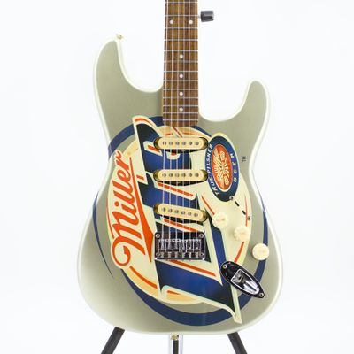 Used Squier Miller Lite Standard Stratocaster Hardtail Special Silver Electric Guitar Good Condition