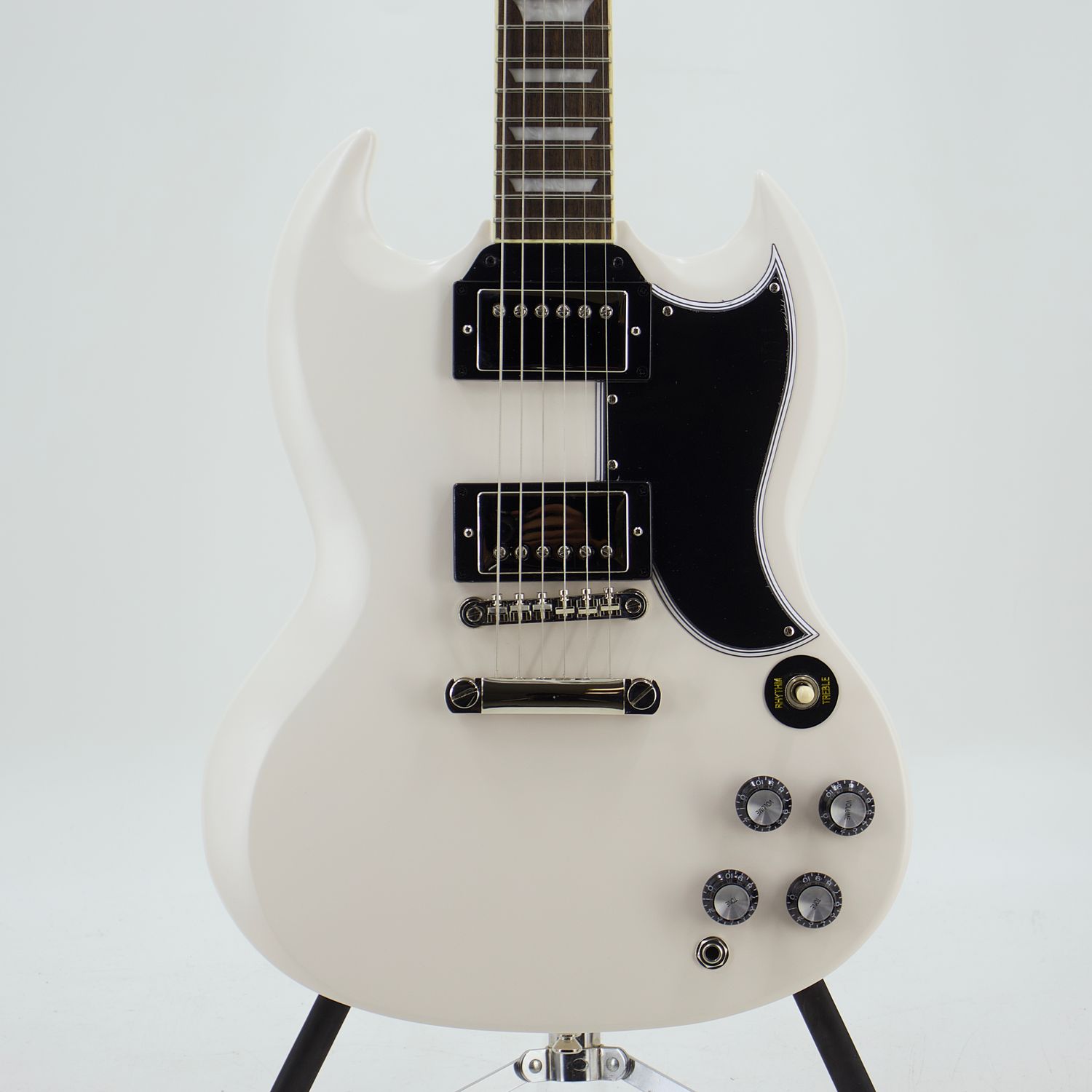 Used Epiphone 1961 Les Paul SG Standard Aged Classic White Electric Guitar w/Case - Good