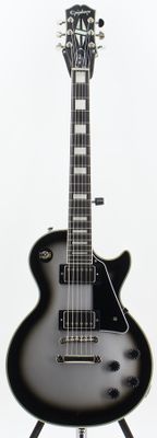 Used Epiphone Les Paul Custom Silverburst Electric Guitar Very Good Condition